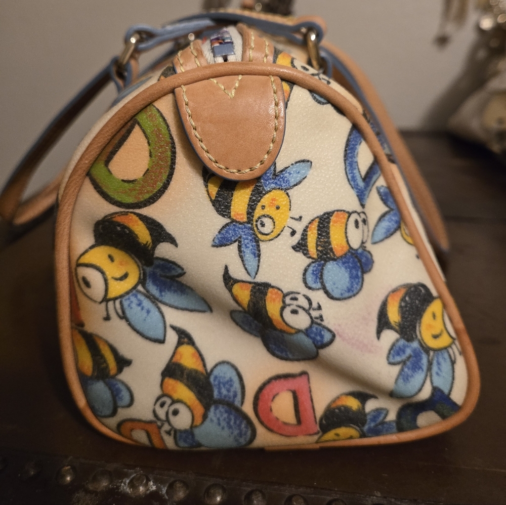 Dooney & Bourke Vintage Y2K D + Bee Barrel Satchel - Picture 7 of 12